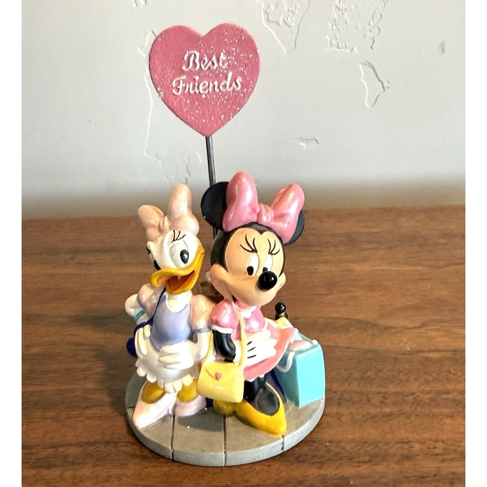 Disney Best Friends Minnie Mouse and Daffy Duck Photo Note Holder Figurine